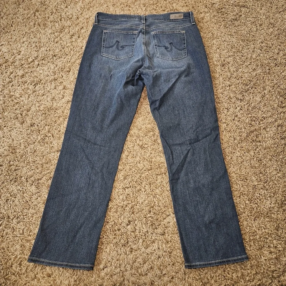AG Adriano Goldschmied Mari Jeans Womens Size 34 High‎ Rise Slim Straight Blue